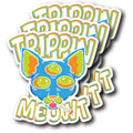 (3 Pack) Trippin Meowt Sticker - Cool Retro Cat Sticker - Psychedelic Colorful Vibrant Vinyl Decal Sticker - Made in USA - FBABMCS042