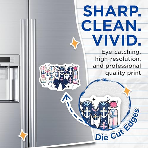 (2 Pack) Mimi Anchors Magnets Magnets - 5" On Longest Side - Made in USA - Sticks to Refrigerators & Metal Surfaces - MAG9004