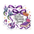 (2 Pack) Fantasy Readers Society Magnets - Book Club Decor - Dragon Castle Crown Book Lover - 5 Inches On Longest Side - Thick Durable Magnet - Made in USA - MAG20789