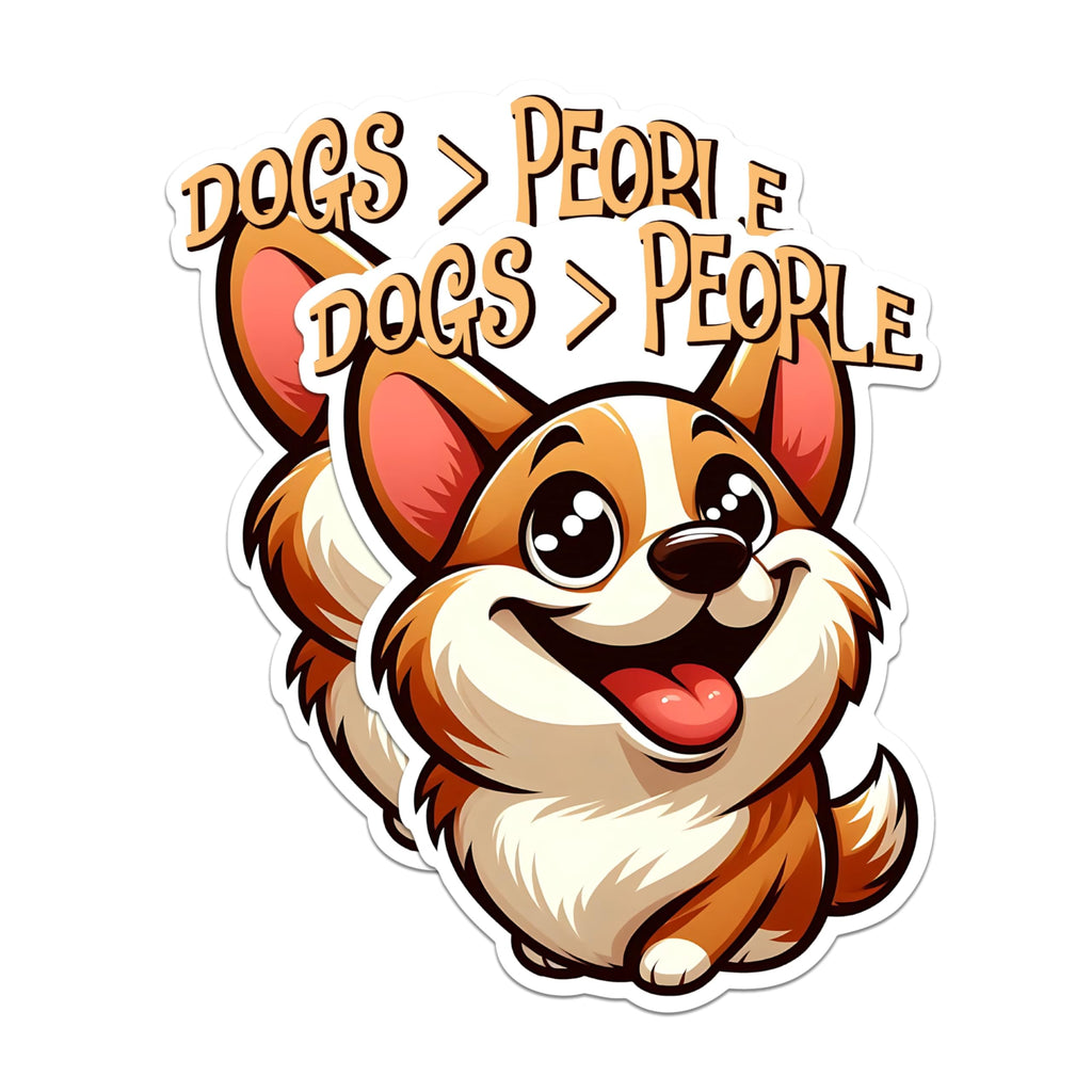 (2 Packs) Shiba Inu Dogs > People Stickers - Shiba Inu Dog Breed Decals - 5 Inches On Longest Side - Premium Vinyl Decal - Sticks to Any Smooth Flat Surface - Made in USA - BMCS2401