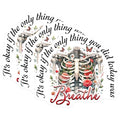 (3 Pack) Floral Skeleton Decals - Breathe Sticker - Laptop Decals - 3 Inches On Longest Side - Easy Peel & Apply - Made in USA - 3MCS6149