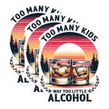 (3 Pack) Funny Alcohol Decals - Parenting Humor - Sarcastic Drink Lover Decal - 3 Inches On Longest Side - Easy Peel & Apply - Made in USA - 3MCS6225