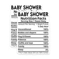(2 Pack) Baby Shower Magnets - Nutrition Facts - New Parent Refrigerator Magnets - 5" On Longest Side - Premium Magnet - for Cars, Refrigerators, Toolboxes, Lockers - Made in USA - MAG15478