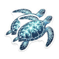 (2 Pack) Sea Turtle Art Magnet - Ocean Animal Decor - Coastal Kitchen Decor - 5" On Longest Side - Sticks to Smooth Flat Surfaces - Made in USA - MAG10087