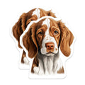 (2 Pack) Springer Spaniel Dog Magnets - Pet Lover Refrigerator Decor - Canine Breed Art - 5 Inches On Longest Side - Thick Durable Magnet - Made in USA - MAG30449