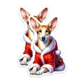 (2 Pack) Corgi Santa Magnets - Christmas Dog Decorations - Holiday Pet Refrigerator Locker Accents - 5 Inches On Longest Side - Thick Durable Magnet - Made in USA - MAG24944