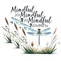 (3 Pack) Mindful Journey Decals - Dragonfly Art - Nature Inspired Stickers - 3 Inches On Longest Side - Easy Peel & Apply - Made in USA - 3MCS1524