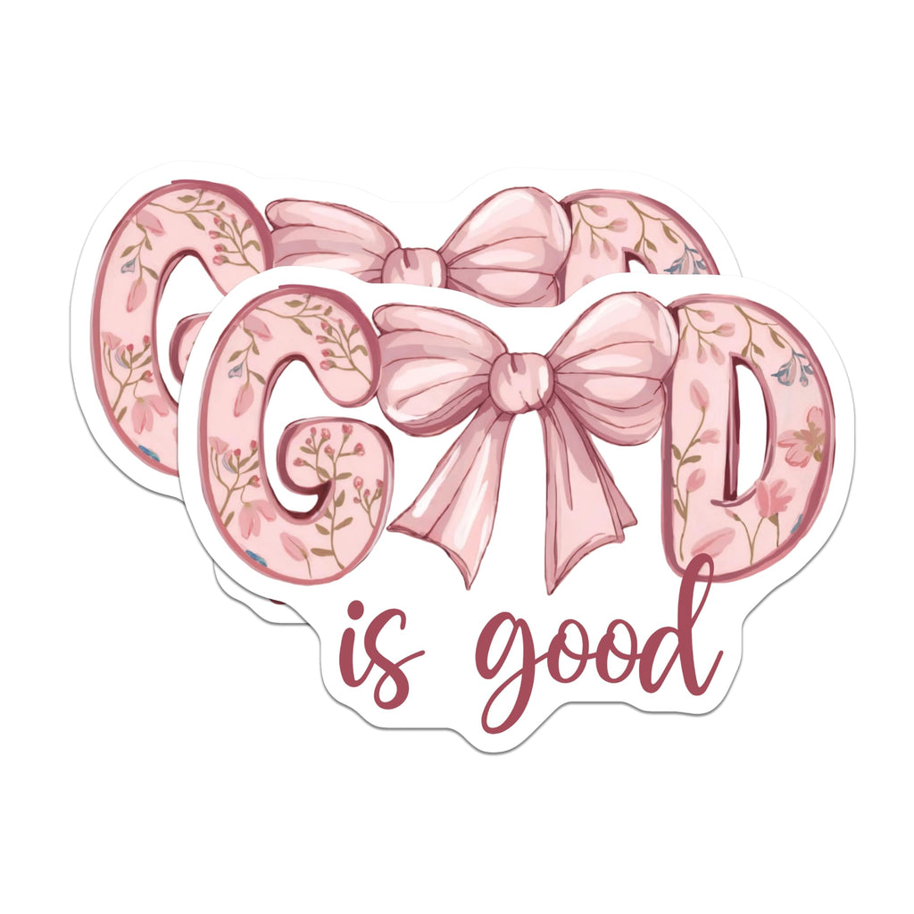 (2 Pack) God is Good Magnets - Inspirational Christian Decor - Faith Based Kitchen Accent - 5 Inches On Longest Side - Thick Durable Magnet - Made in USA - MAG26969