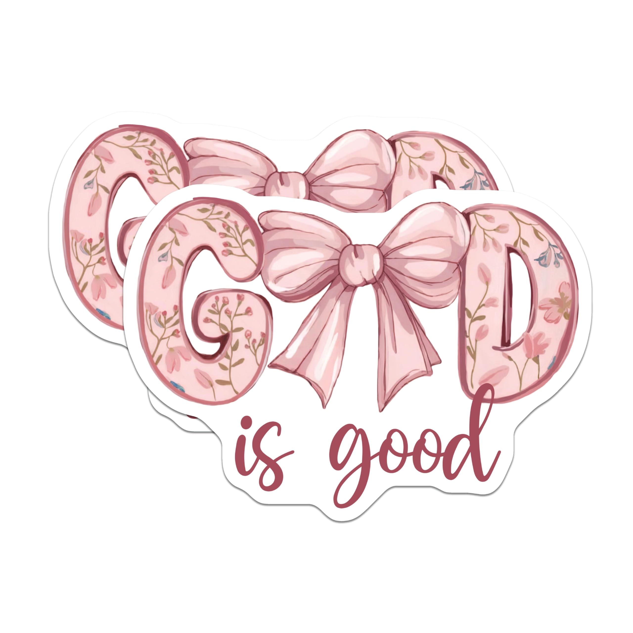 (2 Pack) God is Good Magnets - Inspirational Christian Decor - Faith Based Kitchen Accent - 5 Inches On Longest Side - Thick Durable Magnet - Made in USA - MAG26969