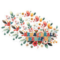 (3 Pack) Behavioral Therapist Decals - Floral Therapist Stickers - Laptop Decals - 3 Inches On Longest Side - Easy Peel & Apply - Made in USA - 3MCS1950
