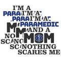 (3 Pack) Paramedic Mom Decals - Emergency Medical Sticker - First Responder Decal - 3 Inches On Longest Side - Easy Peel & Apply - Made in USA - 3MCS0539