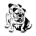 (2 Pack) Bulldog Magnets - English Bulldog Decor - Dog Breed Lover Item - Pet Owner Fridge Magnet - Animal Art - 5 Inches On Longest Side - Thick Durable Magnet - Made in USA - MAG36108