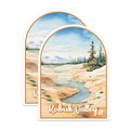 (2 Pack) Kobuk Valley National Park Bumper Magnet - US National Park - Choose from 63 Parks - 5" On Longest Side - Decal for Car Bumper, Laptop, Water Bottle, Wall, and Window - MAG1530