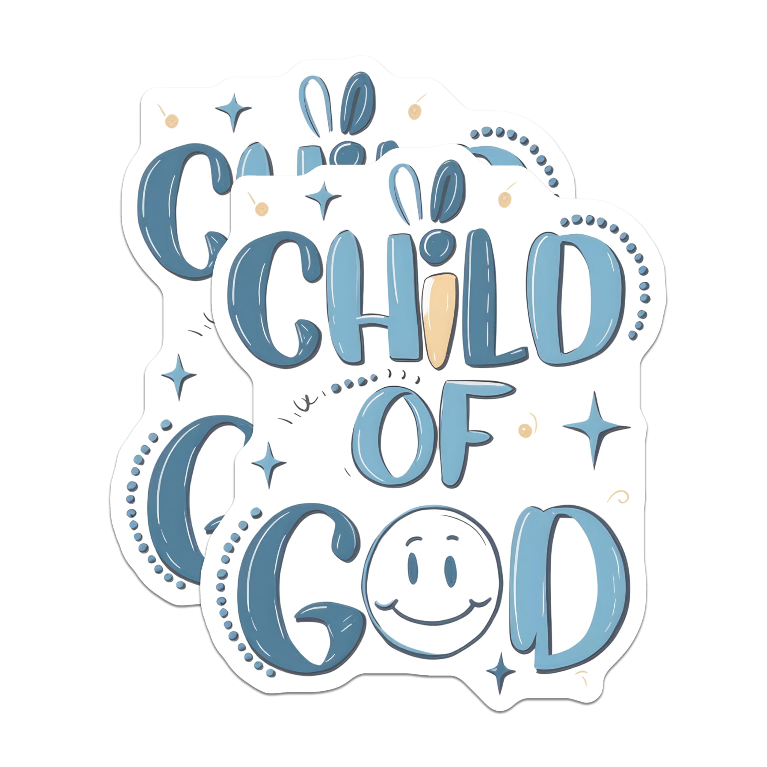 (2 Pack) Child of God Magnets - Christian Fridge Decor - Inspirational Faith Item - 5 Inches On Longest Side - Thick Durable Magnet - Made in USA - MAG30316