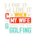 (2 Pack) Funny Golf Stickers - Golf Enthusiast Decals - Humorous Sports Stickers - 5" On Longest Side - Sticks to Smooth Flat Surfaces - Made in USA - BMCS3685