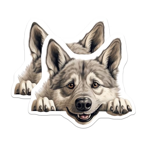 (2 Pack) Animal Lover Magnet - Woodland Animal Decor - 5" On Longest Side - Sticks to Smooth Flat Surfaces - Made in USA - MAG10236