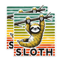 (2 Pack) Sloth Animal Magnets - Fun Animal Magnets - Cute Sloth Refrigerator Magnets- 5" On Longest Side - for Fridges, Toolboxes, Cars - Made in USA - MAG2729