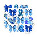 (2 Pack) Autism Awareness Magnets - Puzzle Piece Ribbon - Neurodiversity Support - Special Needs Advocate Decor - 5 Inches On Longest Side - Thick Durable Magnet - Made in USA - MAG27542