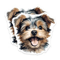 (2 Pack) Cute Yorkshire Terrier Magnets - Happy Yorkie Puppy - Dog Lover Accessory - 5 Inches On Longest Side - Thick Durable Magnet - Made in USA - MAG27331