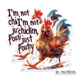 (2 Pack) Funny Chicken Stickers - Farm Animal Humor Stickers - Poultry Lover Stickers - 5" On Longest Side - Sticks to Any Smooth Flat Surface - Made in USA - BMCS2599