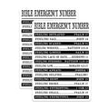 (2 Pack) Bible Emergency Number Magnets - Scripture Comfort Daily Guidance - Christian Spiritual Faith Reminder - 5 Inches On Longest Side - Thick Durable Magnet - Made in USA - MAG20026