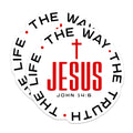 (2 Pack) Christian Magnets - Jesus The Way The Truth The Life - Bible Verse John 14 6 - Faith Inspired Decor - 5 Inches On Longest Side - Thick Durable Magnet - Made in USA - MAG29846