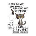 (2 Pack) Please Do Not Disturb Magnets - 5" On Longest Side - for Cars, Fridges, Toolboxes - Made in USA - MAG7730