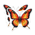 (2 Pack) Butterfly Magnets - Monarch Butterfly Illustration - Insect Fridge Magnets - 5" On Longest Side - Premium Magnet - for Cars, Refrigerators, Toolboxes, Lockers - Made in USA - MAG14289