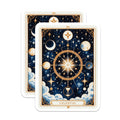 (2 Pack) Celestial Art Magnets - Astrology Space Decor - Celestial Artwork Magnets - 5" On Longest Side - Premium Magnet - for Cars, Refrigerators, Toolboxes, Lockers - Made in USA - MAG15094