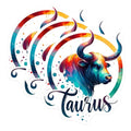 (3 Pack) Taurus Zodiac Decals - Astrology Sign - Laptop Decal- 3 Inches On Longest Side - Easy Peel & Apply - Made in USA - 3MCS5288