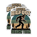 (2 Pack) Official Bigfoot Search Team Magnets - Sasquatch Cryptid Hunter - Paranormal Creature Squad Decor - 5 Inches On Longest Side - Thick Durable Magnet - Made in USA - MAG22036