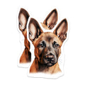 (2 Pack) German Shepherd Puppy Magnets - Loyal GSD Dog Breed Art - Animal Companion Refrigerator Magnets for Kitchen Decor - 5 Inches On Longest Side - Thick Durable Magnet - Made in USA - MAG24843