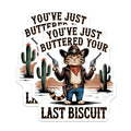 (2 Pack) Cat Cowboy Stickers - Funny Western Stickers - Unique Animal Stickers for Laptops and Water Bottles - 5" On Longest Side - Sticks to Smooth Flat Surfaces - Made in USA - BMCS5042