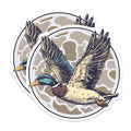 (2 Pack) Mallard Duck Magnets - Flying Wildlife Bird Art - Waterfowl Decor Hunting Enthusiast - 5 Inches On Longest Side - Thick Durable Magnet - Made in USA - MAG20695