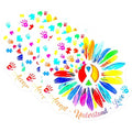 (3 Pack) Autism Awareness Decals - Puzzle Piece Flower - Accept Understand Love Decals - 3 Inches On Longest Side - Easy Peel & Apply - Made in USA - 3MCS2128