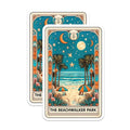 (2 Pack) Coastal Decor Magnet - Seaside Decor - Beach Lover Gift - 5" On Longest Side - Sticks to Smooth Flat Surfaces - Made in USA - MAG10301