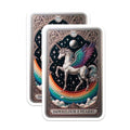 (2 Pack) Rainbow Decor Magnet - 5" On Longest Side - Sticks to Smooth Flat Surfaces - Made in USA - MAG10125