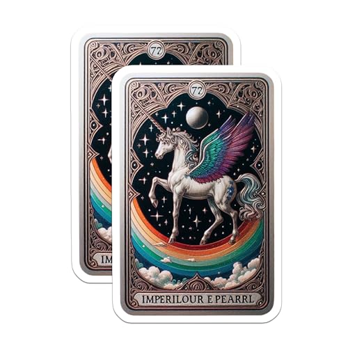 (2 Pack) Rainbow Decor Magnet - 5" On Longest Side - Sticks to Smooth Flat Surfaces - Made in USA - MAG10125