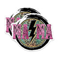 (2 Pack) Trendy Mama Magnets - Leopard Print Design - Lightning Bolt - Rocker Mom Aesthetic - Motherhood Accessory - 5 Inches On Longest Side - Thick Durable Magnet - Made in USA - MAG36275