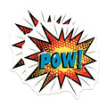 (2 Pack) POW Comic Book Magnets - Pop Art Style - Retro Cartoon Action Decor - 5 Inches On Longest Side - Thick Durable Magnet - Made in USA - MAG38862