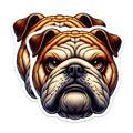 (2 Pack) Bulldog Magnets - Dog Breed Home Decor - Unique Animal Refrigerator Magnets - 5" On Longest Side - Premium Magnet - for Cars, Refrigerators, Toolboxes, Lockers - Made in USA - MAG15496