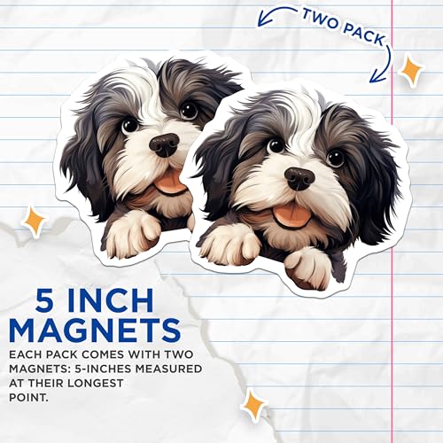 (2 Pack) 5" On Longest Side Magnet - Sticks to Smooth Flat Surfaces - Made in USA - MAG10220