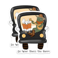 (2 Pack) Do What Makes You Happy Magnets - Funny Animal Magnets - Inspirational Magnet Decor - 5" On Longest Side - for Cars, Fridges, Toolboxes - Made in USA - MAG6670