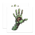 (2 Pack) Creepy Zombie Hand Magnets - Spooky Halloween Decor - Macabre Undead Monster Art for Refrigerator - 5 Inches On Longest Side - Thick Durable Magnet - Made in USA - MAG36433