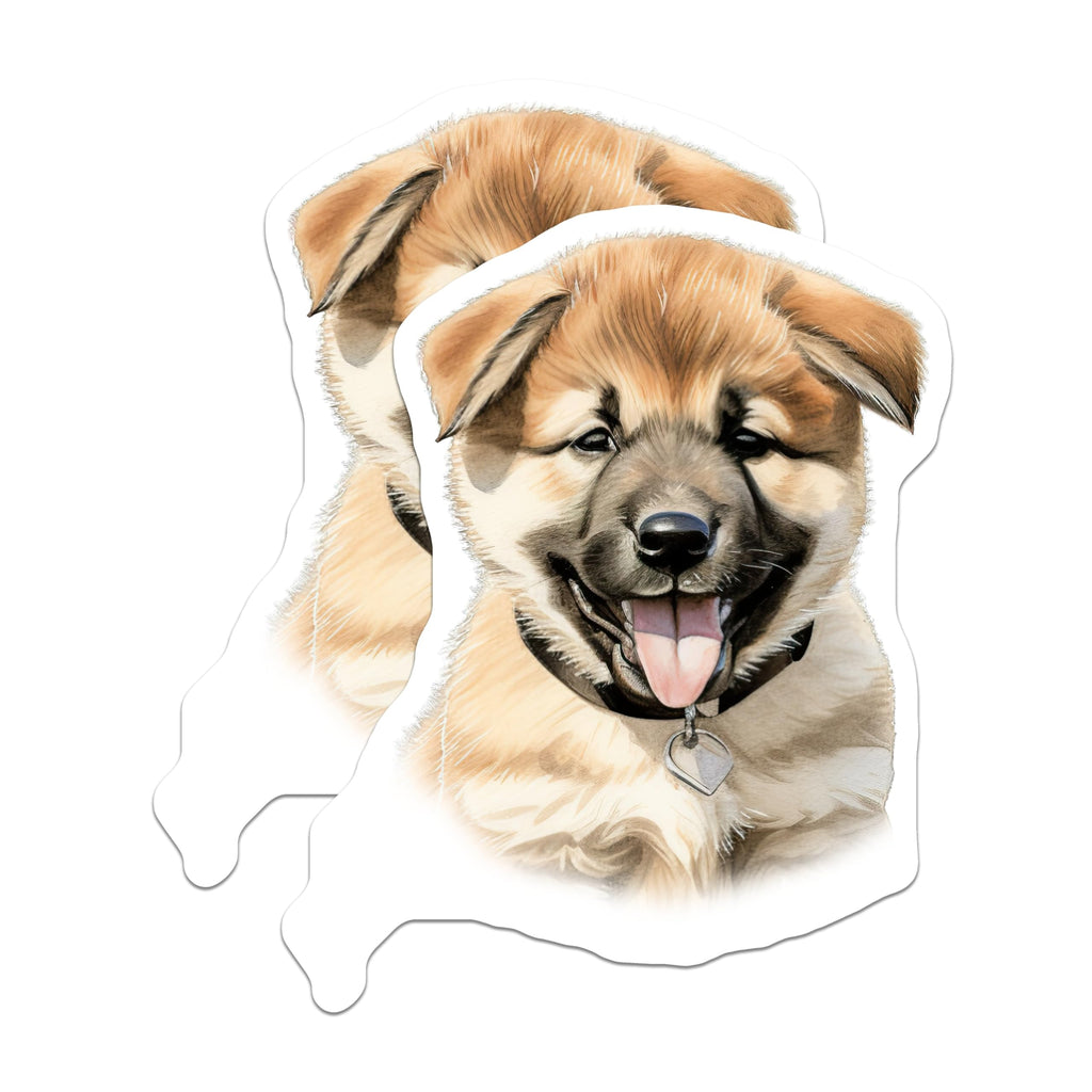 (2 Pack) Cute Puppy Dog Magnets - Adorable Pet Lover Fridge Magnets - Animal Home Decor for Dog Owners - 5 Inches On Longest Side - Thick Durable Magnet - Made in USA - MAG26429