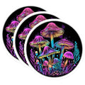 (3 Pack) Mushroom Decals - Psychedelic Art - Laptop Decal- 3 Inches On Longest Side - Easy Peel & Apply - Made in USA - 3MCS5612