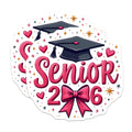 (2 Pack) Senior 2026 Magnets - Class of 2026 Decor - High School College Graduate - 5 Inches On Longest Side - Thick Durable Magnet - Made in USA - MAG39317