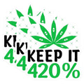 (3 Pack) Keep It 420 Decals - Cannabis Leaf Sticker - Laptop Decal - 3 Inches On Longest Side - Easy Peel & Apply - Made in USA - 3MCS7700