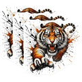 (3 Pack) Tiger Decals - Angry Tiger Stickers - Laptop Decal- 3 Inches On Longest Side - Easy Peel & Apply - Made in USA - 3MCS5026