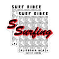 (2 Pack) Surf Rider Magnets - California Beach Waves - Summer Surfing Session - Retro Ocean Vibe - 5 Inches On Longest Side - Thick Durable Magnet - Made in USA - MAG19472